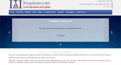 Desktop Screenshot of lesoptions.com